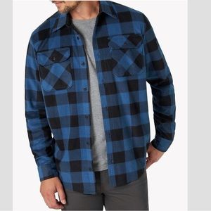 Wrangler Authentics Men's Long Sleeve Heavyweight Fleece Shirt